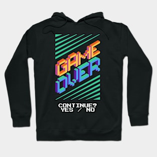 Game Over Retro Gaming Hoodie